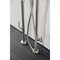Aqua Vintage CCK8408DL Freestanding Tub Faucet with Supply Line, Stop Valve, Brushed Nickel CCK8408DL - alternate 3